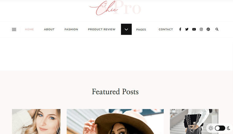 Tema de la revista Chick Pro WordPress