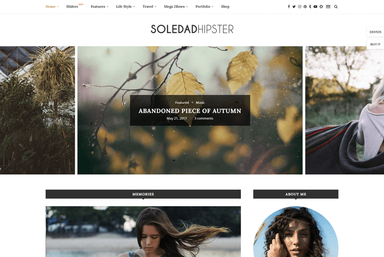 Soledad Лучшая тема WordPress для блогов и журналов