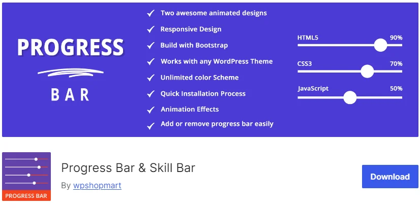 شريط التقدم WP وشريط المهارات