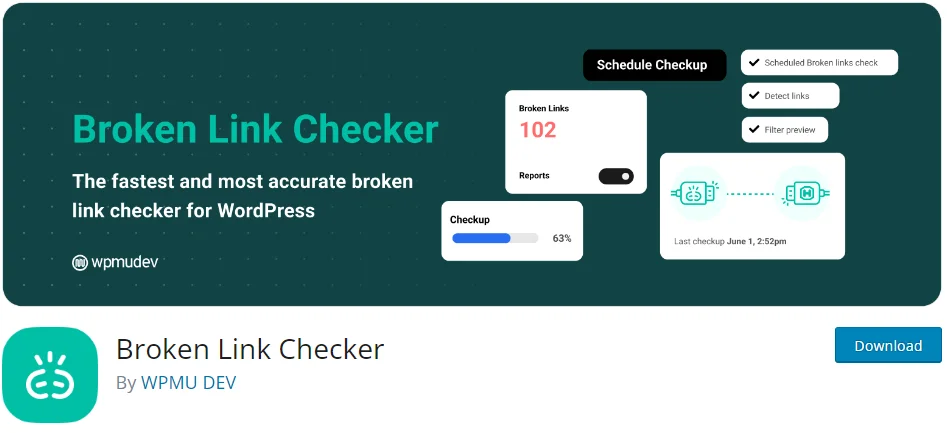 Defekter Link-Checker für WordPress