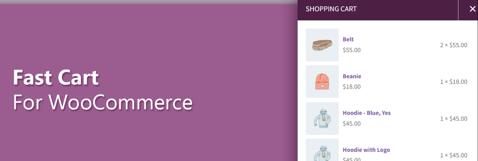 Coș rapid pentru WooCommerce: pluginuri pentru coșul lateral pentru WooCommerce 