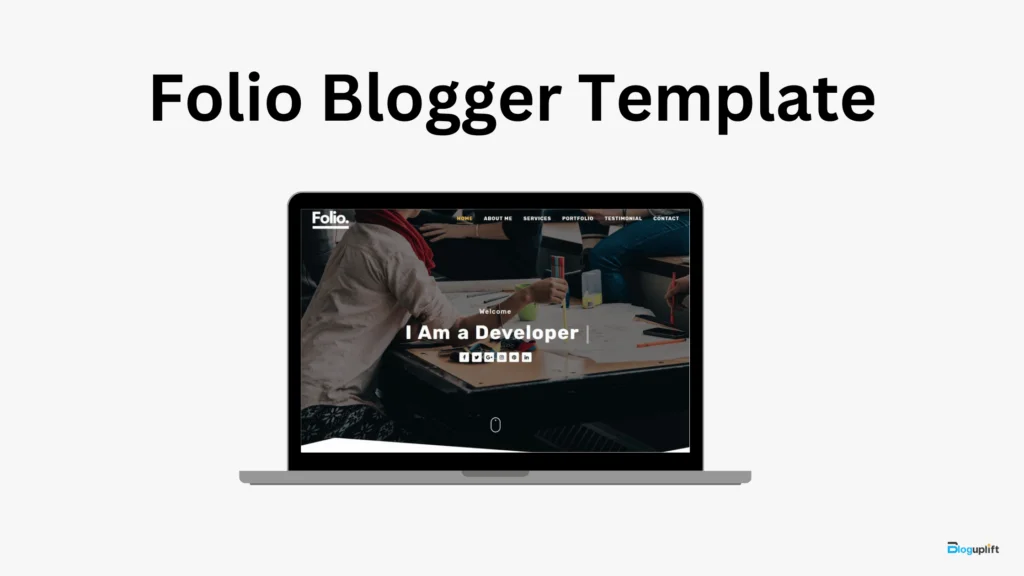 เทมเพลต Folio Blogger