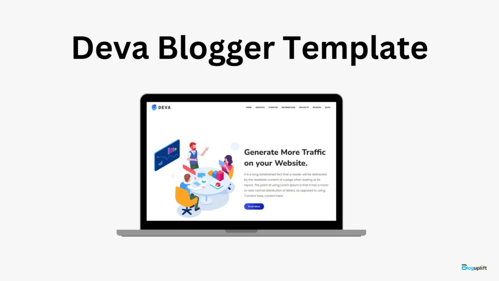 Modello per blogger Deva