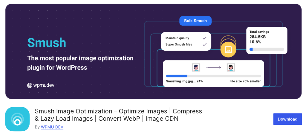 Optimisation des images Smush