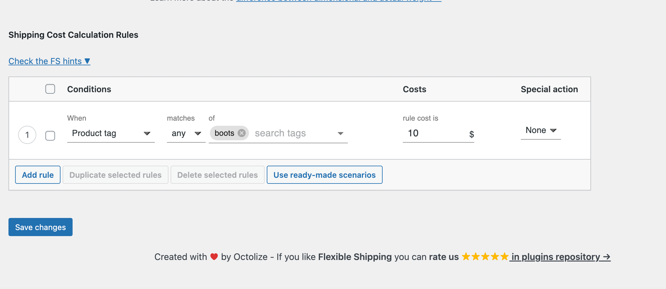 Spedizione WooCommerce tramite tag prodotto