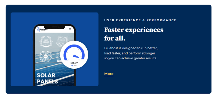 Performanță și optimizare Bluehost