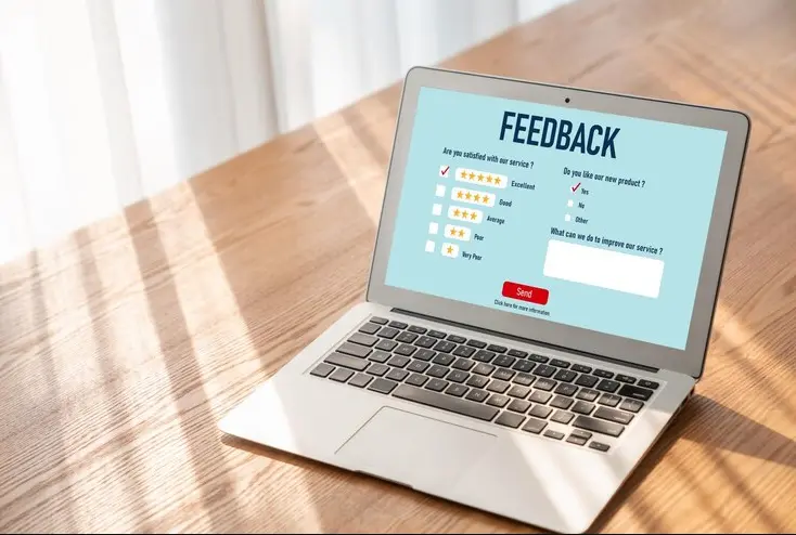 Formulários de feedback para sites baseados em serviços