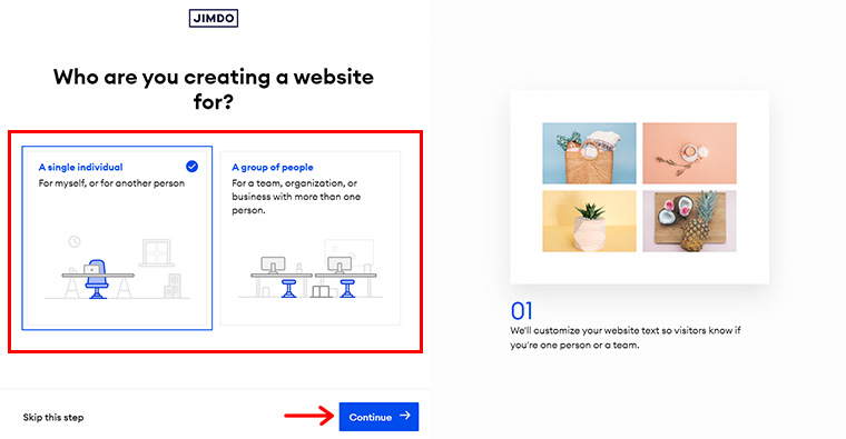 Pilih Detail yang Ditanyakan & Klik Lanjutkan