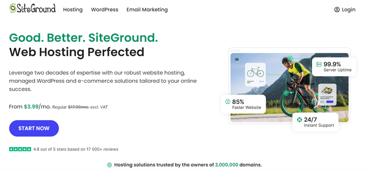 ผู้ให้บริการโฮสติ้ง SiteGround - SiteGround กับ Hostinger