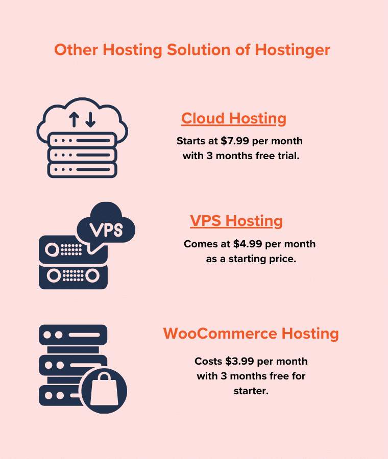 Hostinger のその他のホスティング ソリューション