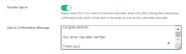 Implémentation du double opt-in