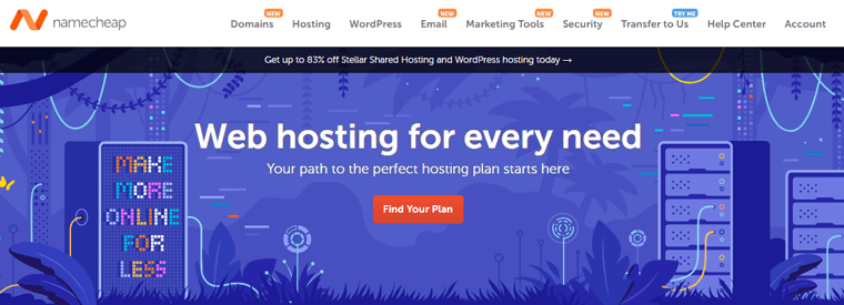 Namecheap Öğrenciler için En İyi Web Hosting