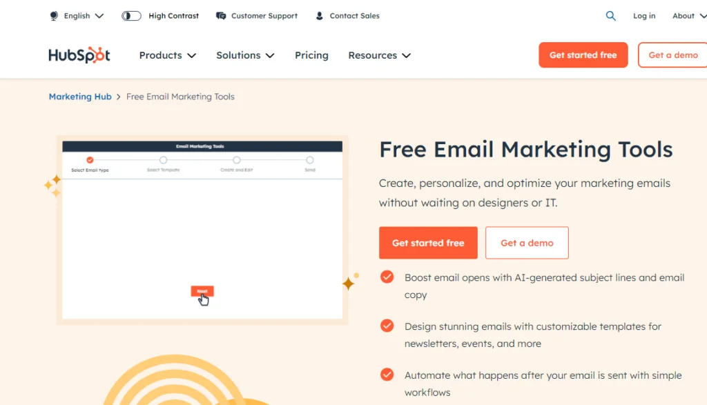 Hubspot | Plugins de marketing par e-mail