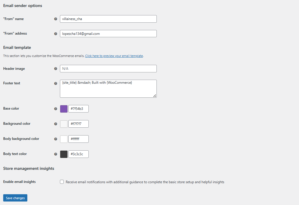 Personalización de correos electrónicos utilizando la configuración global de WooCommerce