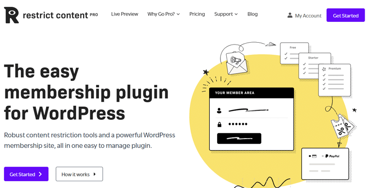 Batasi Konten Plugin Keanggotaan Terbaik WordPress