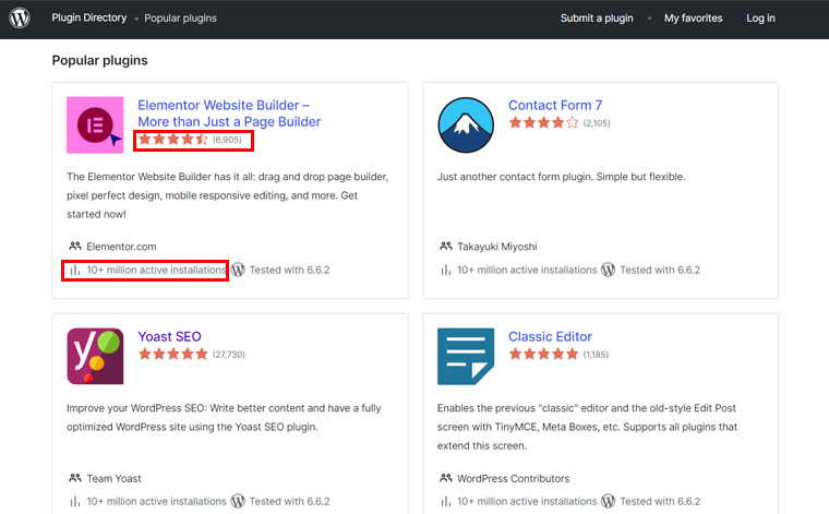 인기 있는 WordPress 플러그인