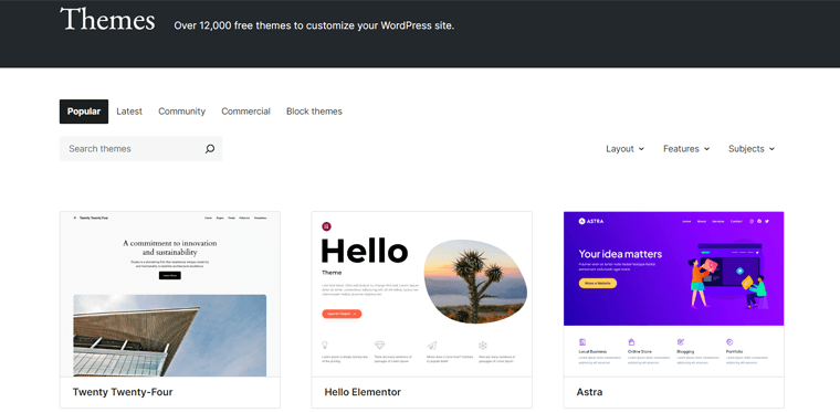 Репозиторий тем WordPress