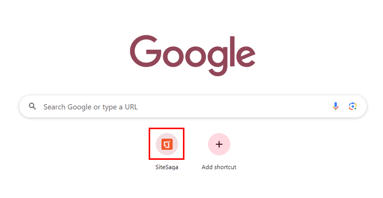 Favicon du site Web dans le raccourci ou le plus consulté