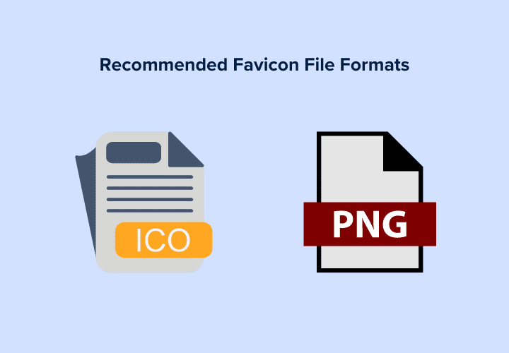 Formatos de arquivo Favicon recomendados