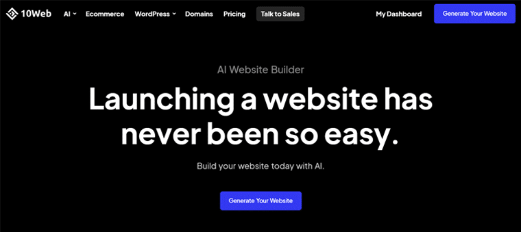  10Web AI Website Builder