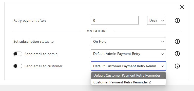 Modelo de e-mail adicional para pagamentos recorrentes – nova tentativa de pagamento para assinaturas no WooCommerce