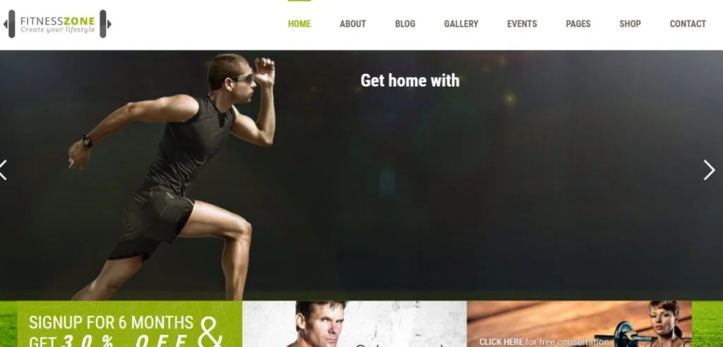 Fitnesszone WP -Thema