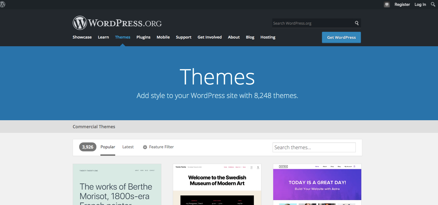 Thèmes WordPress