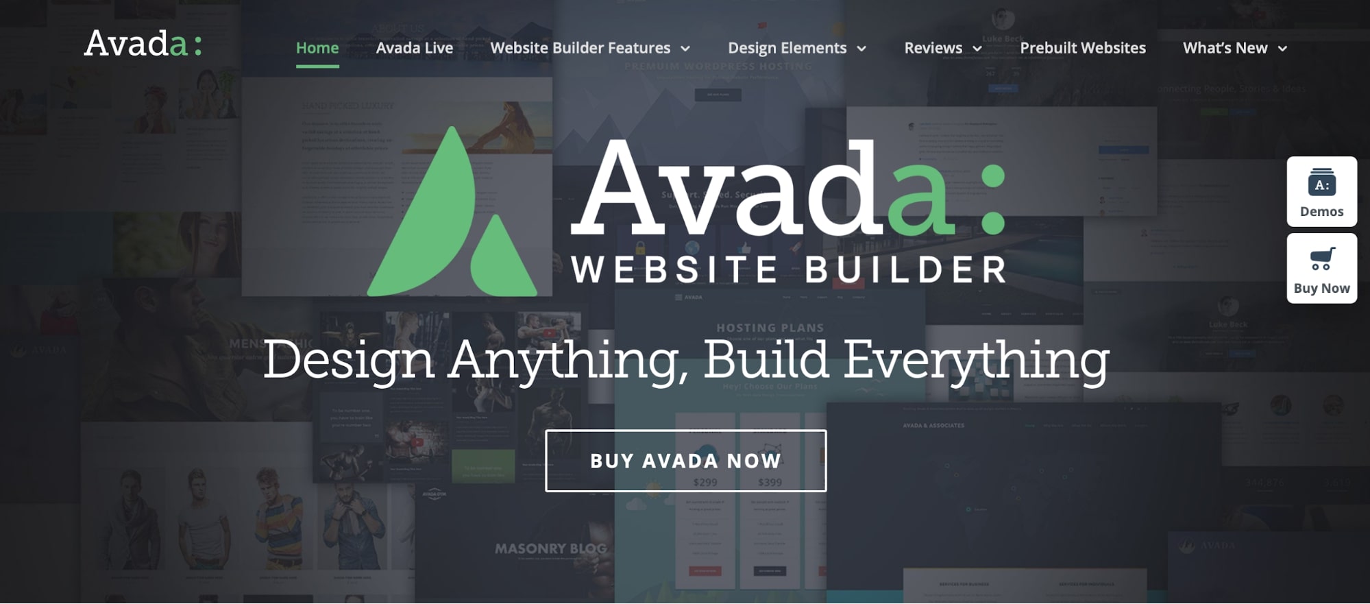 AvadaのWebサイト