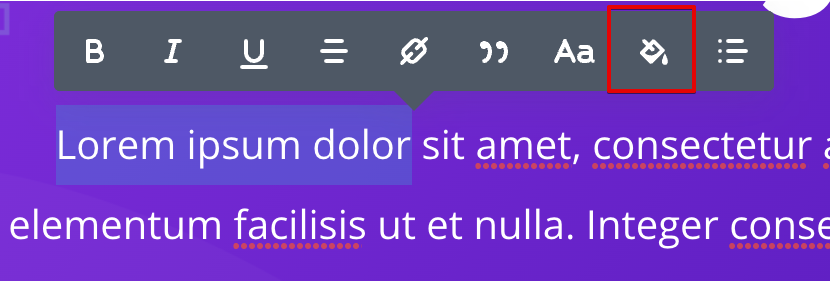 Divi tambahkan tombol warna tautan