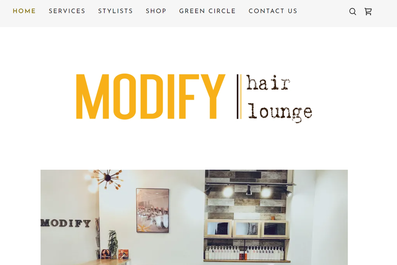 Modificar el sitio web de Hair Lounge