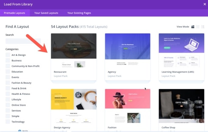 Divi WordPress Page Builder Plugin Layouts Library-min