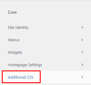 Configuración adicional de CSS de WordPress