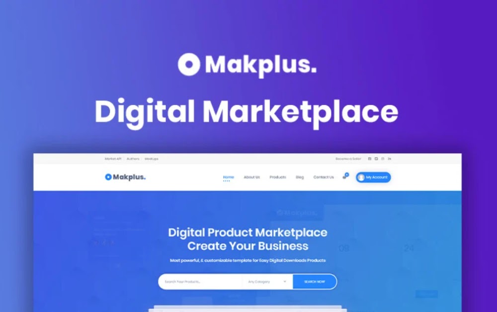 Makplus - Digital Marketplace WordPress Theme