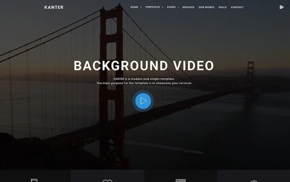 Kanter - Corporate & Portfolio & Agency WordPress Theme