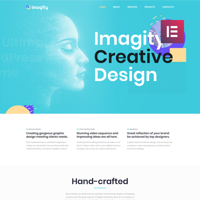 Imagity - Creative Minimal Elementor WordPress Theme