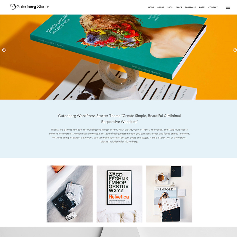 Gutenberg Starter WordPress Theme