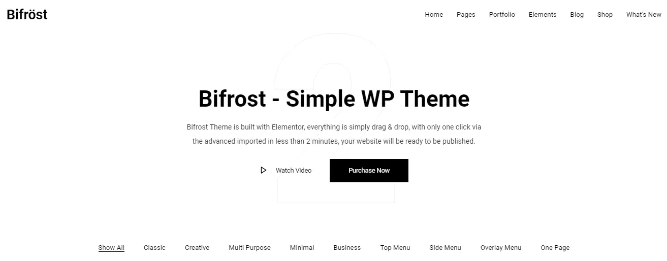 Bifrost - Best Premium Elementor WordPress Themes