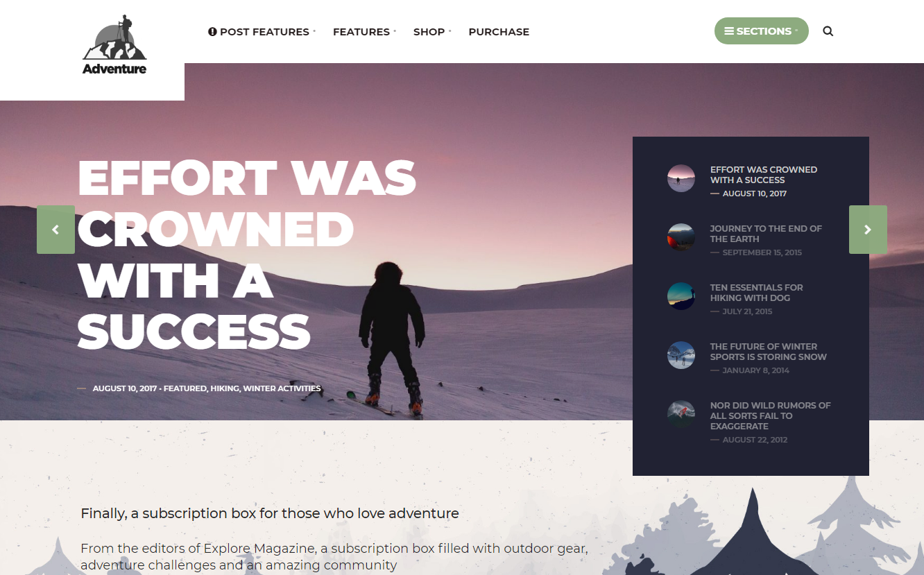 Best Premium Outdoor Activities WordPress Themes