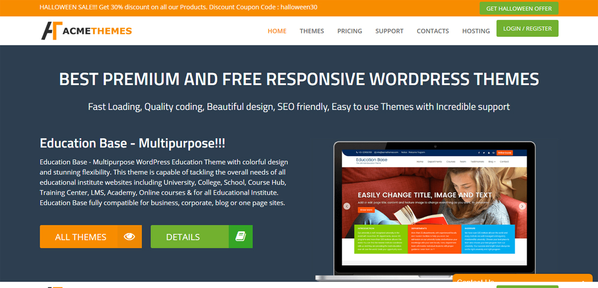 Acme Themes - WordPress Deals and Discounts for Halloween 2017
