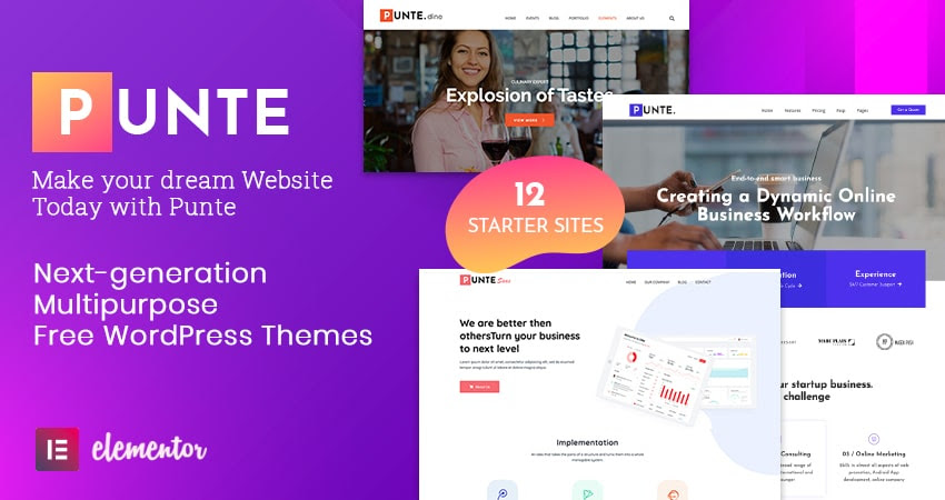 Punte - Free Multipurpose WordPress Theme