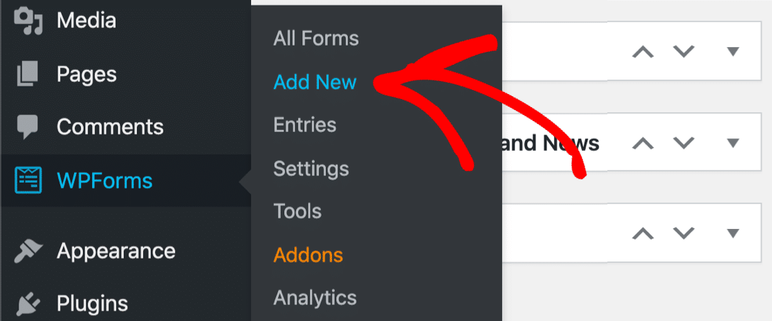 Add new form in WPForms