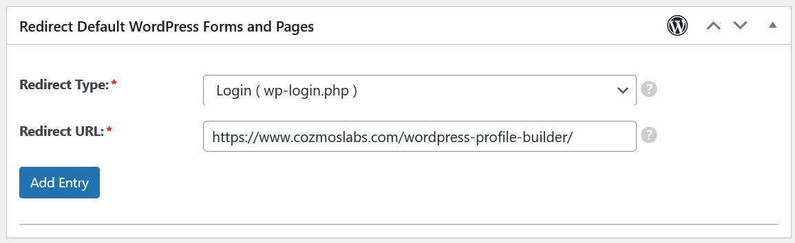 Reindirizzamento della pagina di accesso predefinita di WordPress