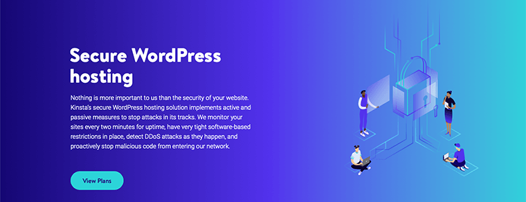 Hosting WordPress sicuro di Kinsta