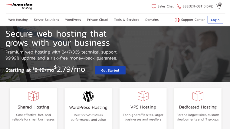 InMotion Hosting - Web Hosting per Piccole Imprese