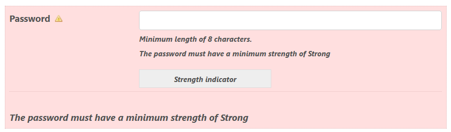È necessaria una password più forte