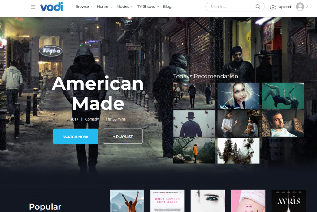 Vodi-Best theater and cinema WordPress theme