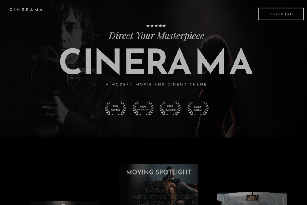 Cinerama-Best theater and cinema WordPress theme