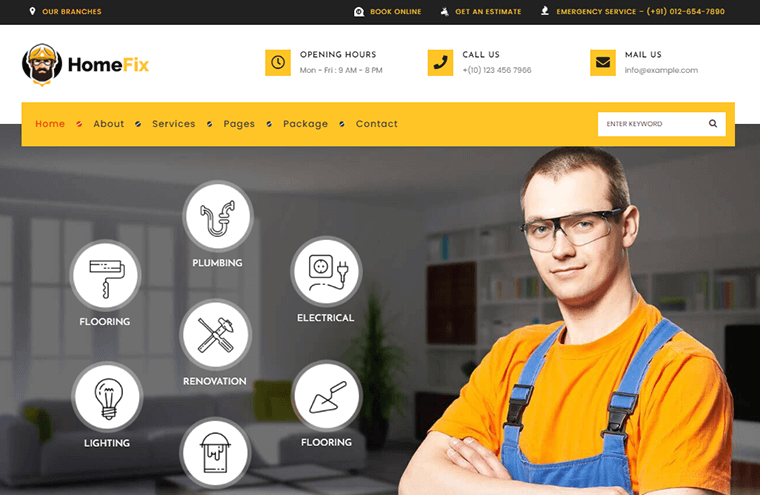 HomeFix WordPress 水管工主題