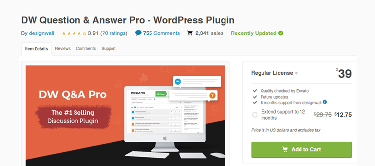 DW Domanda e risposta Pro Plugin per WordPress