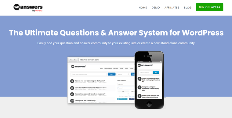 WP-Answers Plugin di domande e risposte per WordPress